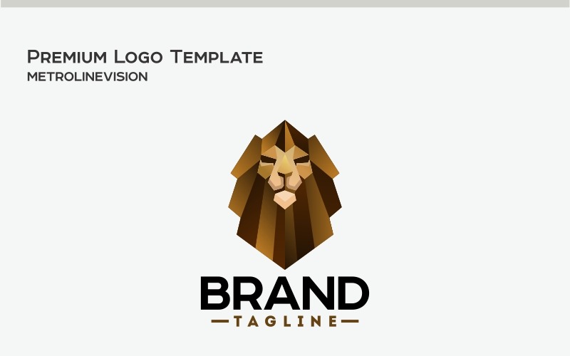 Шаблон логотипа голова льва