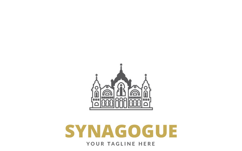 Шаблон логотипа синагоги