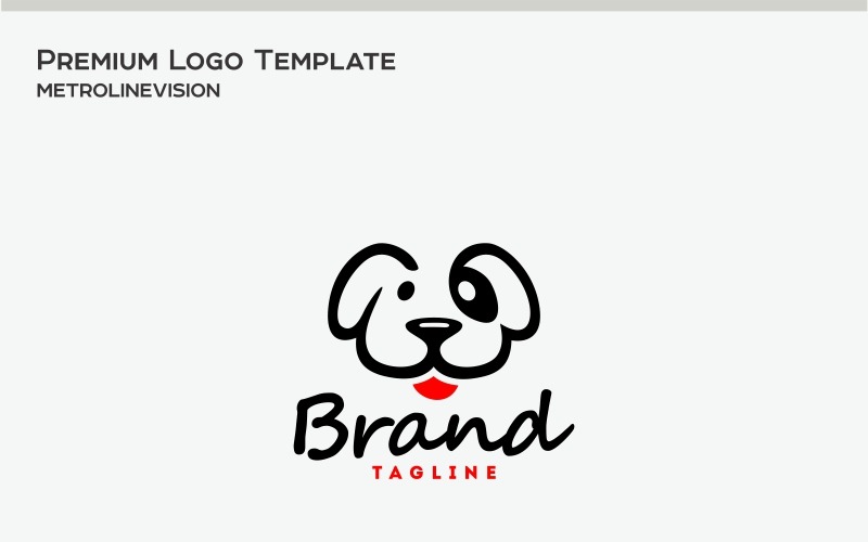 Шаблон логотипа собаки