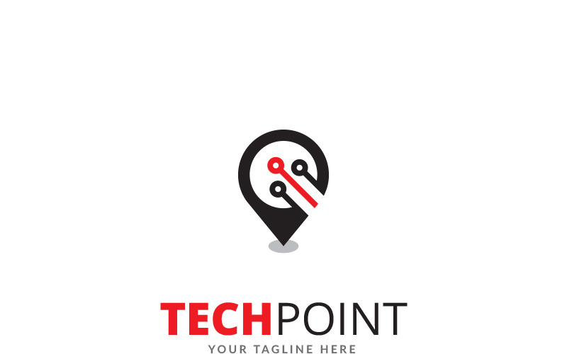 Шаблон логотипа Tech Point