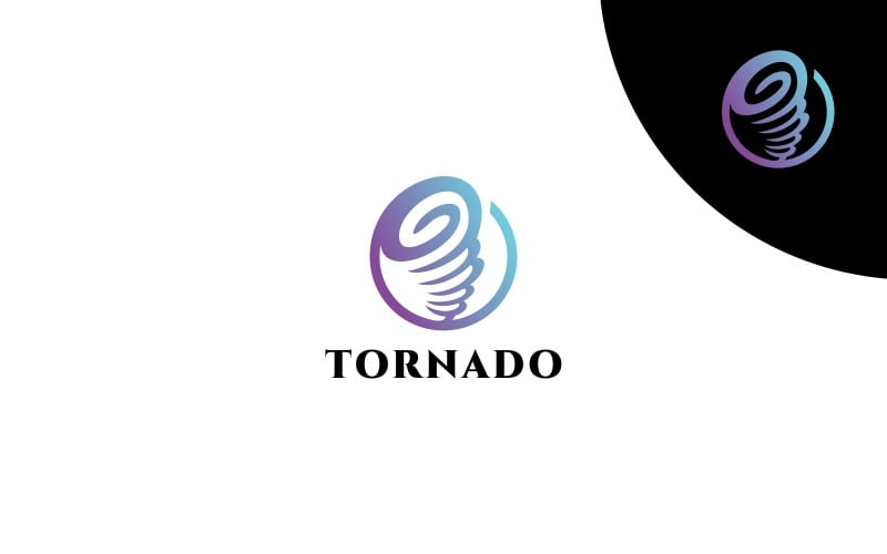Шаблон логотипа торнадо