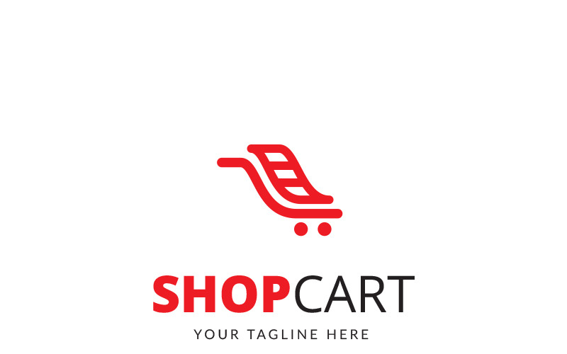 Download Шаблон логотипа "Shop Cart Logo Template" / Shop Cart Logo Template - Шаблон логотипа на тему графика bag best brand branding business buy cart consumers discount e commerce fun funky good happy internet online shop pay professional
