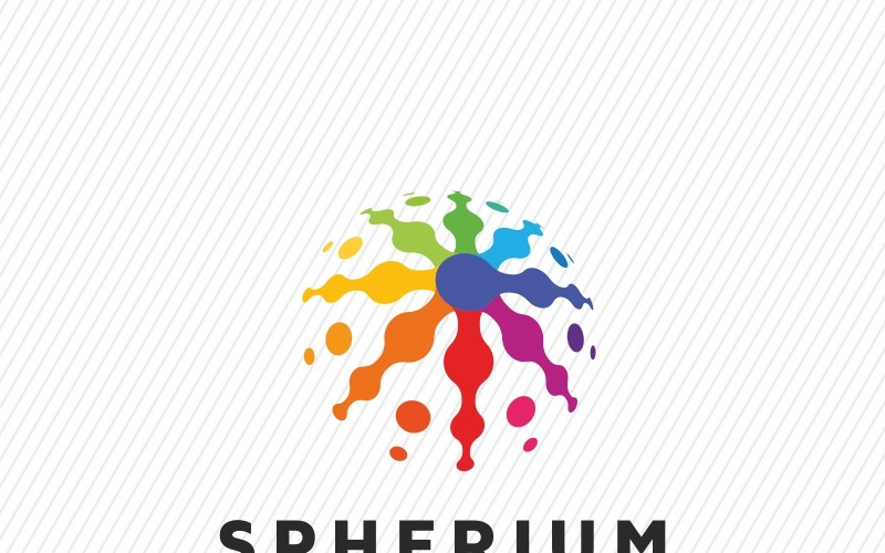 Download Шаблон логотипа "Spherium Digital Logo Template" / Spherium Digital Logo Template - Шаблон логотипа на тему графика 3d ball clean colorful community creative data design developer digital entertainment geek globe group internet it media mobile modern pixel
