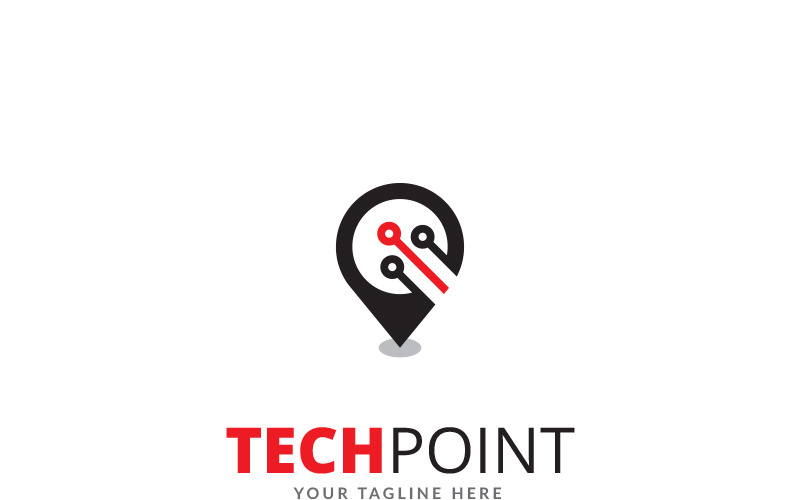 Tech Point Logo šablona