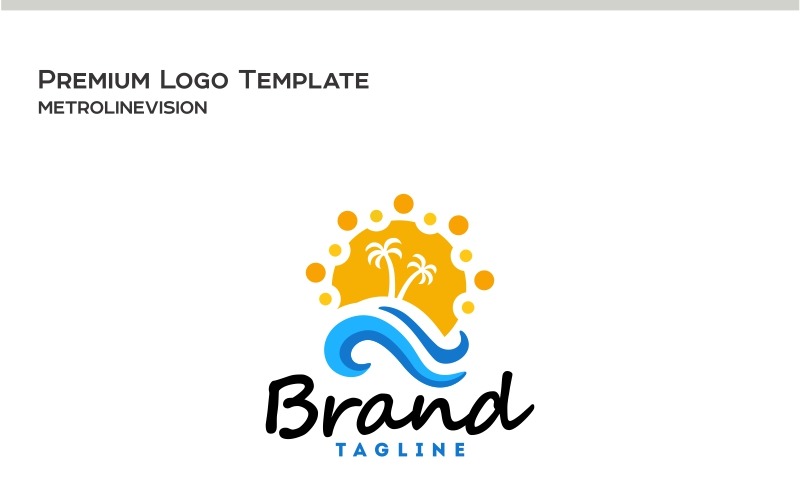 Download Шаблон логотипа "Travel Logo Template" / Travel Logo Template - Шаблон логотипа на тему графика beach coconut destination getaway happy holiday hotel illustrative island vacation log journey leisure logo logotype nice ocean palm resort sea