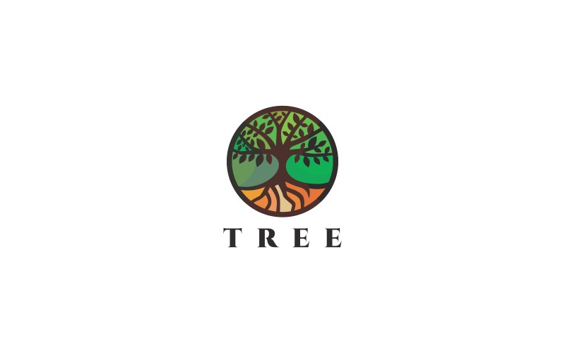 Download Шаблон логотипа "Tree Logo Template" / Tree Logo Template - Шаблон логотипа на тему графика art beauty brunch colored colorful earthtones eco products ecologic elegant environment estetic green leaf leaves life tree logo mozaic mystic,agency,app,brand,business,company,corporate,crea
