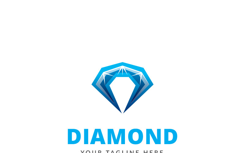 Алмазний логотип шаблон