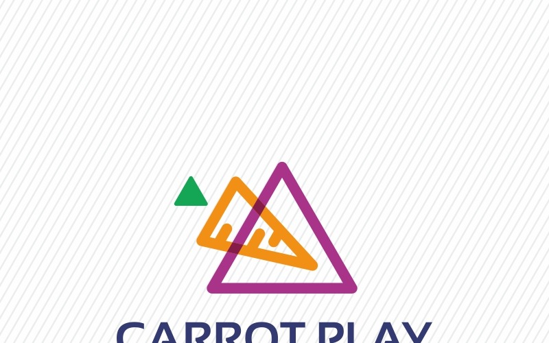 Download Шаблон логотипа "Carrot Play Logo Template" / Carrot Play Logo Template - Шаблон логотипа на тему графика applications branding bunny carrot logo circuit creative digital eco friendly tech electrical electronics farm food fresh green hardware modern multi