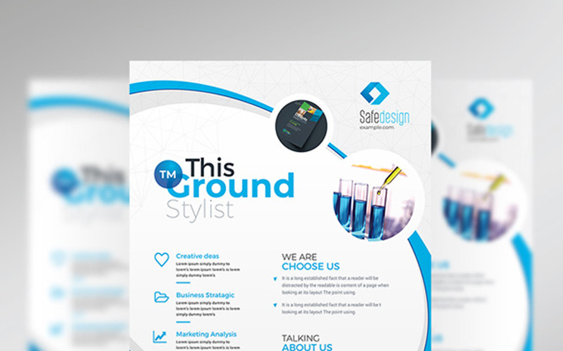 Download Фирменный стиль "Creative Minimal Flyer - Corporate Identity Template" / Creative Minimal Flyer - Corporate Identity Template - Фирменный стиль на тему графика art blue business colorful computer corporate flyer creative graphics hi-quality id kit internet liflet logo modern official poster professional simple