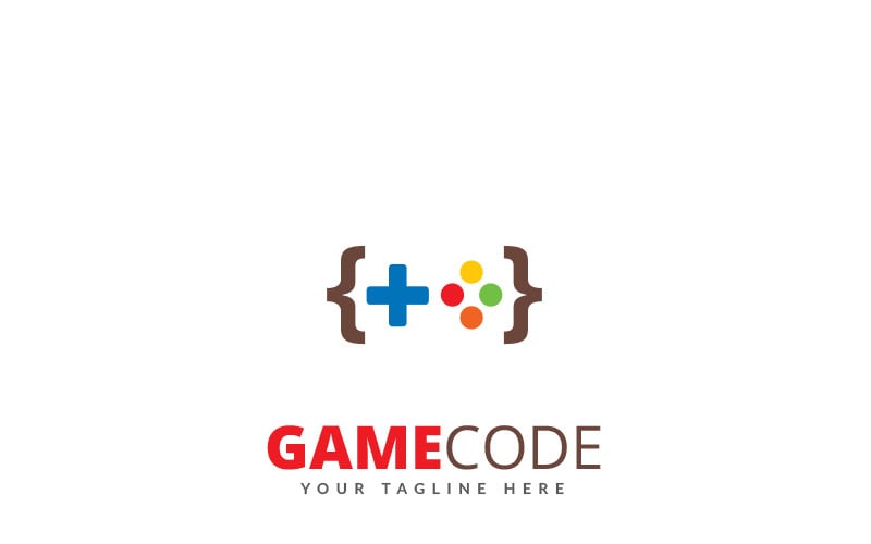 Download Шаблон логотипа "Game Code Logo Template" / Game Code Logo Template - Шаблон логотипа на тему графика account action script admin buttons blog code coder coding computer videogames computing online controller pad developer flash gaming geek web