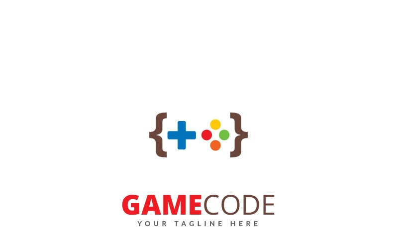 Game Code Logo Template