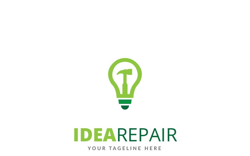 Download Шаблон логотипа "Idea Repair Logo Template" / Idea Repair Logo Template - Шаблон логотипа на тему графика brainstorm brainstorming business challenge creative creativity idea ideas imagination innovation innovative inspiration inspirational inspire invent light motivation plan planning solution