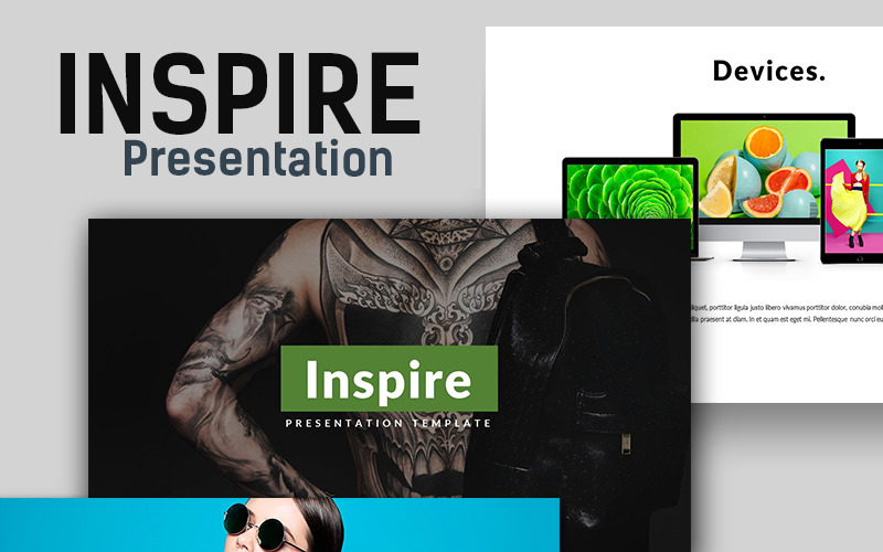 Inspire bemutató PowerPoint sablon