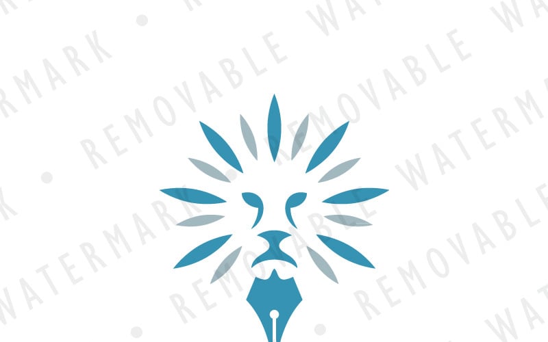 Лев видавнича логотип шаблон