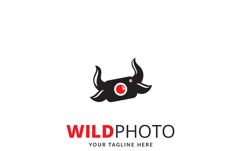Modelo de logotipo de foto selvagem
