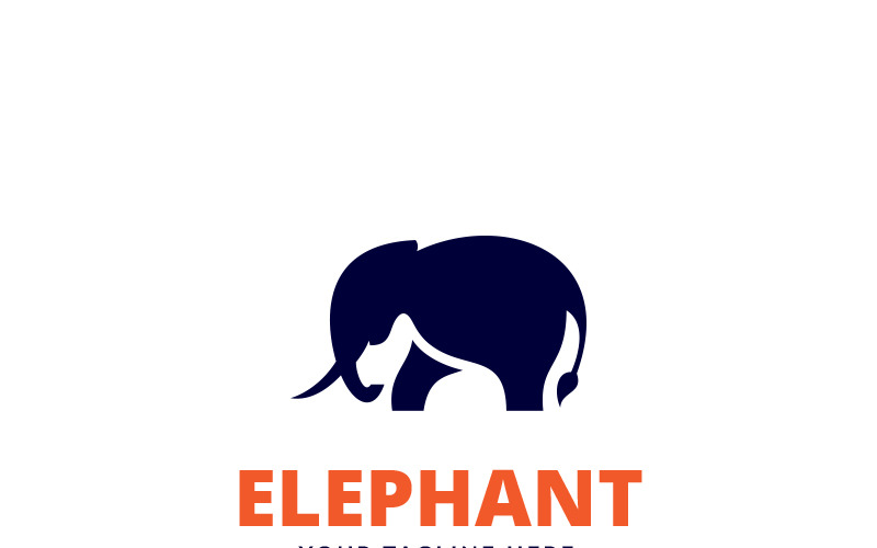 Modelo de logotipo do aplicativo Elephant