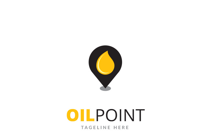 Download Шаблон логотипа "Oil Point Logo Template" / Oil Point Logo Template - Шаблон логотипа на тему графика burn drop energy environment factory fire flame fuel gas icon industrial lines manufacturing modern oil orange plant point power professional