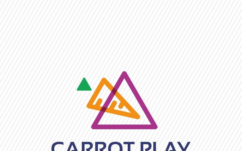 Шаблон логотипа Carrot Play