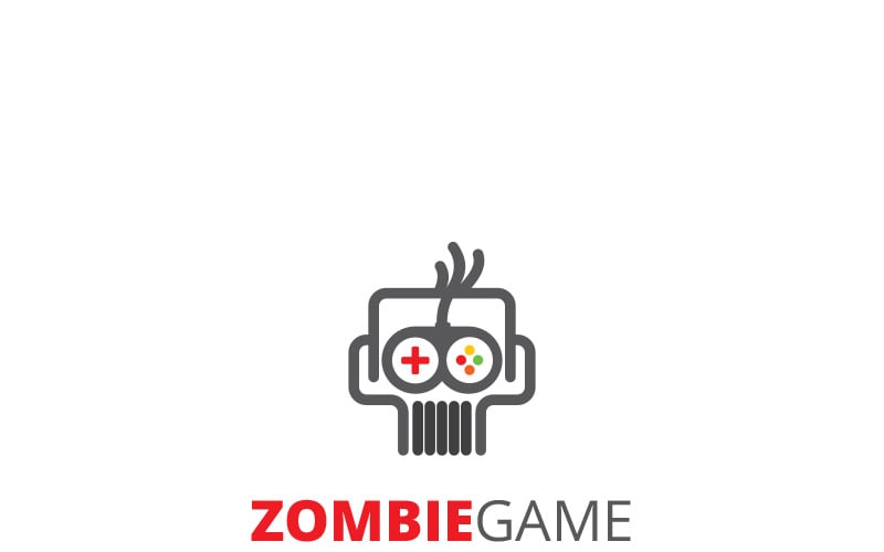 Шаблон логотипу гри зомбі
