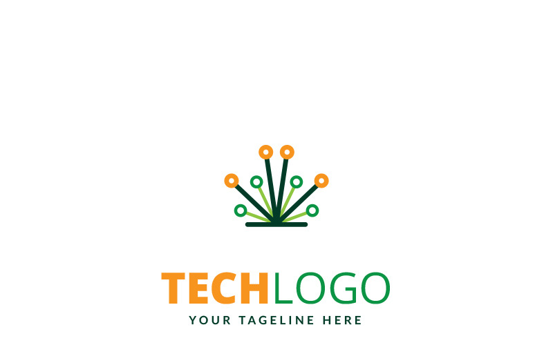 Tech logó sablon
