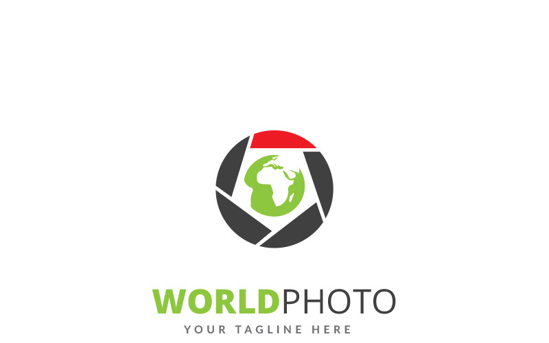 Wereldfoto Logo sjabloon