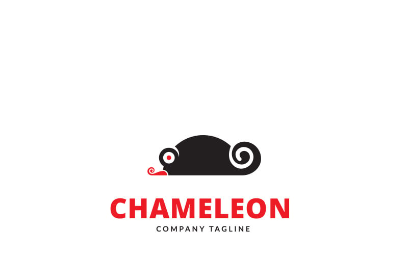 Bukalemun Tasarım Logo Şablonu