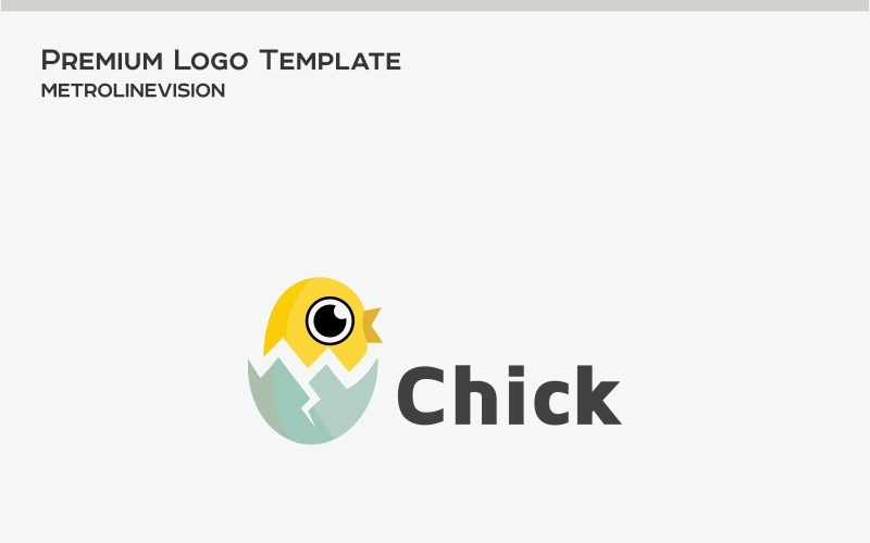 Download Шаблон логотипа "Chick Logo Template" / Chick Logo Template - Шаблон логотипа на тему графика adorable animals animated baby background beak bird cartoon character chick chicken cracked diversity duck easter egg farm feathers fun funny