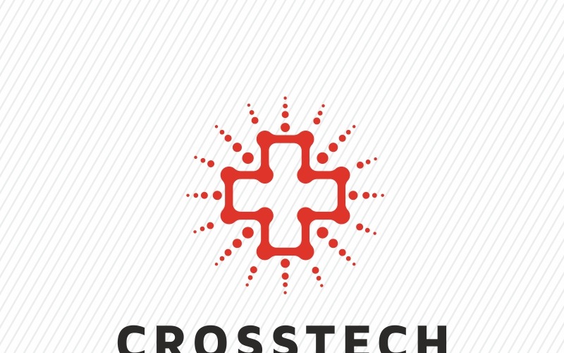 Cross Tech Logo Vorlage