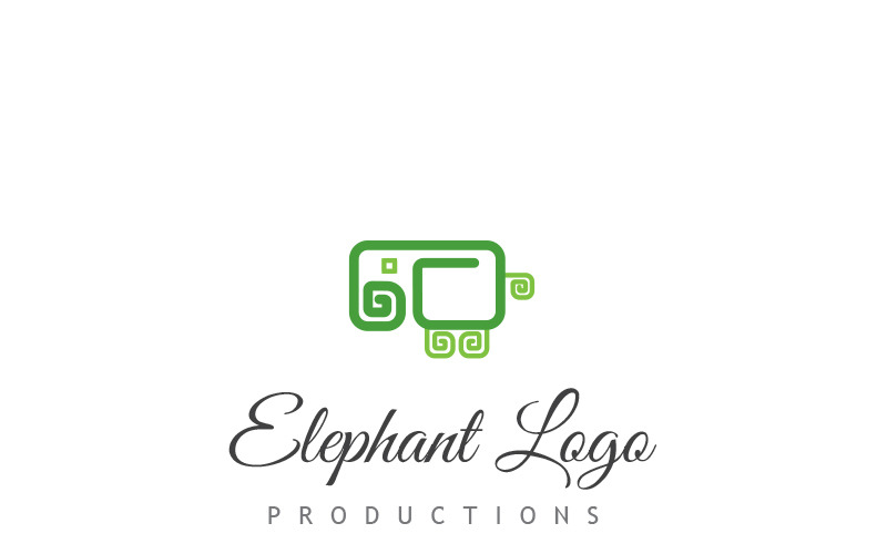 Download Шаблон логотипа "Elephant Line Logo Template" / Elephant Line Logo Template - Шаблон логотипа на тему графика africa animal animals art big blue brand corporate creative cute design elephant elephants head huge little logo media modern professional