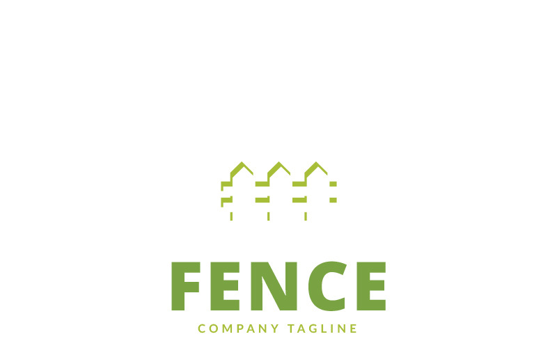 Download Шаблон логотипа "Fence Logo Template" / Fence Logo Template - Шаблон логотипа на тему графика blue build company exterior fence gate home metal silver steal white wood