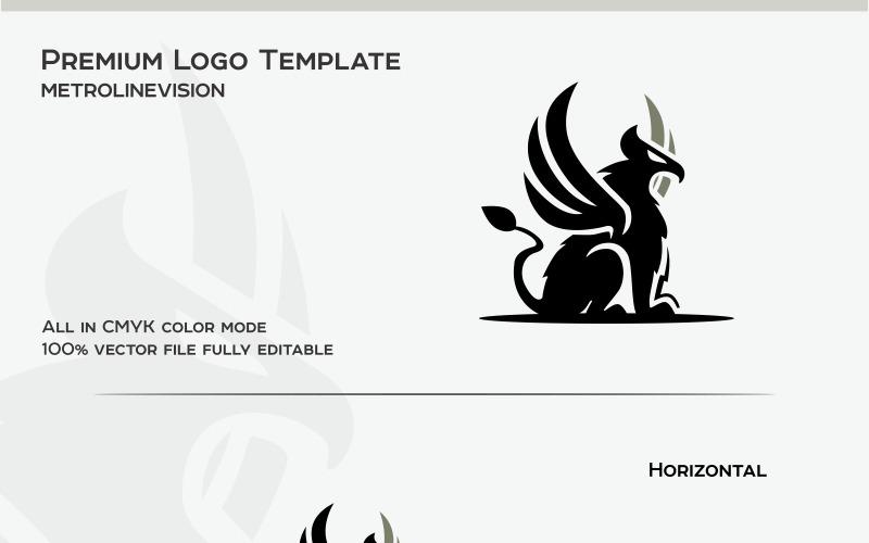 Download Шаблон логотипа "Griffin Logo Template" / Griffin Logo Template - Шаблон логотипа на тему графика business classic company creature eagle emblem griffin griffon gryphon guardian heraldic history insurance luxury modern heraldy mythical professional protective reliability