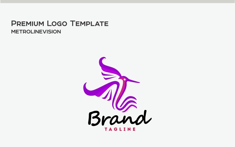Download Шаблон логотипа "Hummingbird Logo Template" / Hummingbird Logo Template - Шаблон логотипа на тему графика animal beak bird feather fly frequency humming micro mini mountaingem rufous short-tailed emerald small sound trochilidae beauty spa salon web