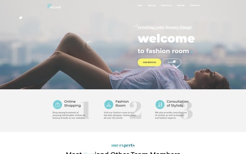 inLook - Modèle de page de destination HTML5 Fashion