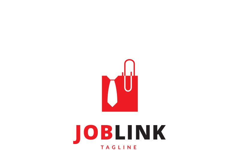 Download Шаблон логотипа "Job Link Logo Template" / Job Link Logo Template - Шаблон логотипа на тему графика agency app business career communications computer device employee employment find hire internet job search leader locate magnifying glass management marketing