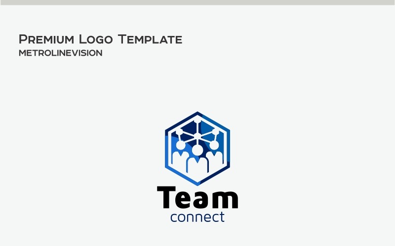 Modello di logo di Team Connect