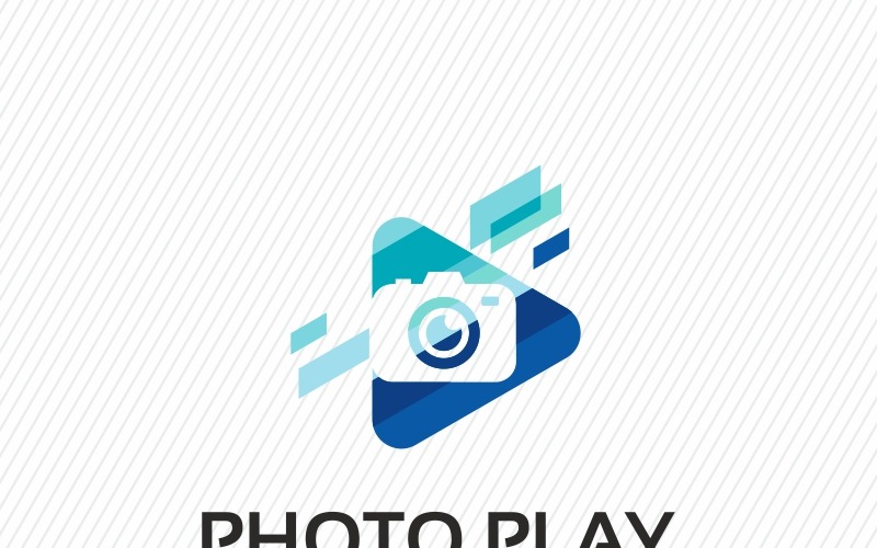 Modelo de logotipo de jogo de foto