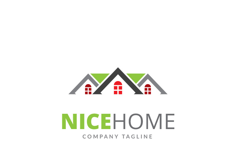 Modelo de logotipo para casa legal