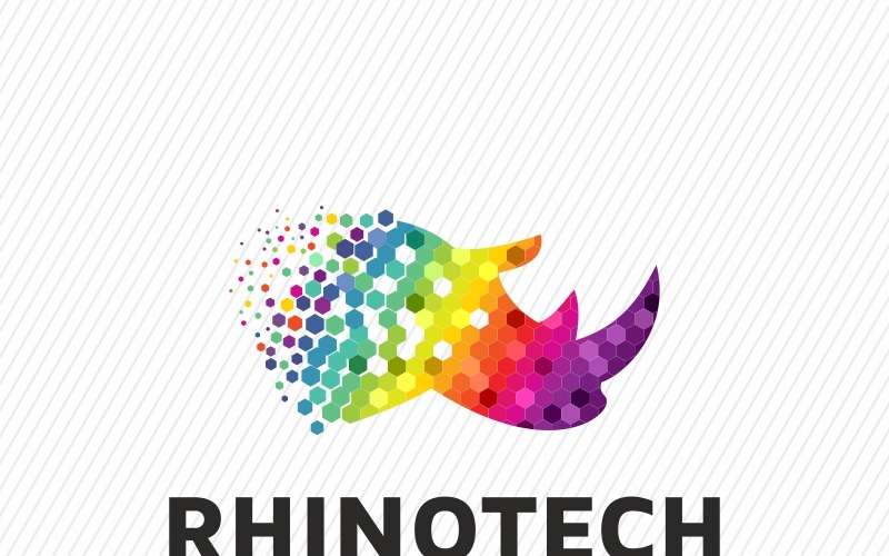 Download Шаблон логотипа "Rhino Logo Template" / Rhino Logo Template - Шаблон логотипа на тему графика animal brand colorful colors corporate defense entertainment financial horn hunter investment longevity media paradox polygon professional protection rhino rhinoceros logo