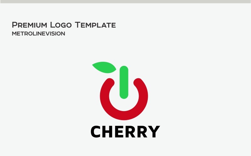 Шаблон логотипа Cherry Tech