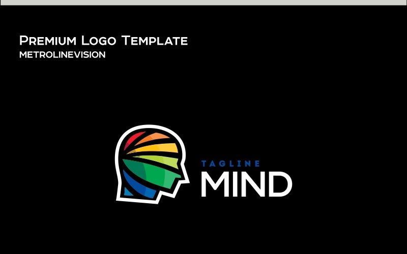 Шаблон логотипа Mind