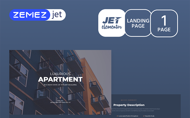 Appartamo - Immobilier - Kit Jet Elementor