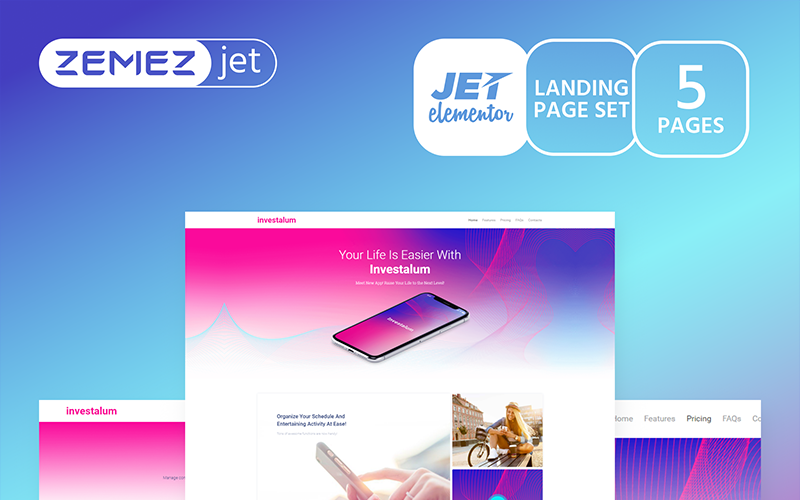 AppRove - Vállalati App Jet Elementor sablon