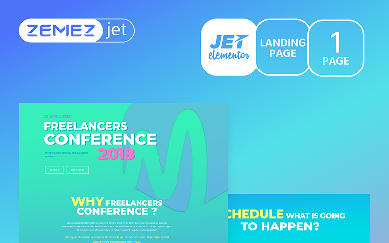 Compasto - Шаблон Jet Elementor для ІТ-конференції
