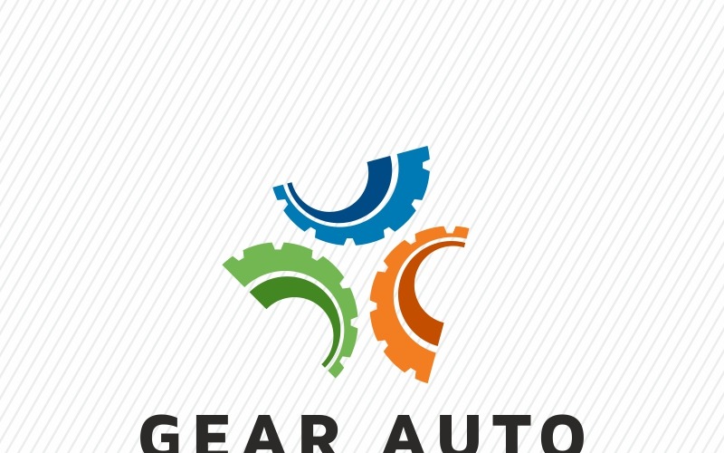 Gear Auto Logo Şablonu