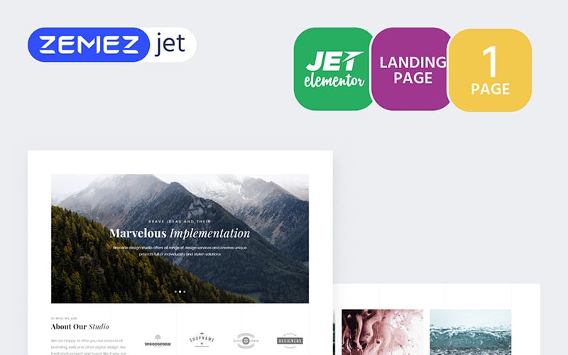 Imagix - Lite Portföy Jet Elementor Şablonu
