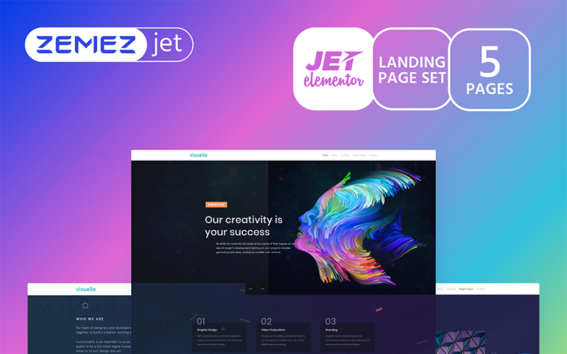 Imprezza - Творчий мондріанство - Jet Elementor Kit