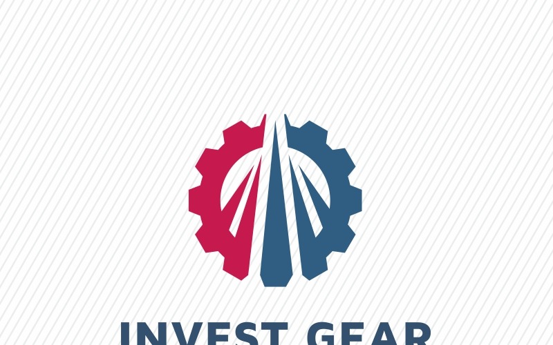 Download Шаблон логотипа "Invest Gear Logo Template" / Invest Gear Logo Template - Шаблон логотипа на тему графика account app banking broker chart consulting develop device digital direction financial gear global graph growing growth income increase invest investment