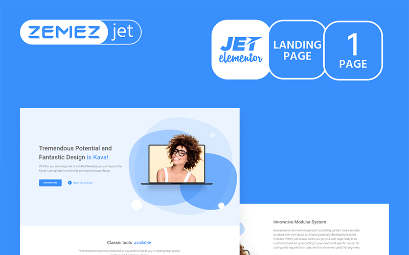 Normous - шаблон Business Jet Elementor