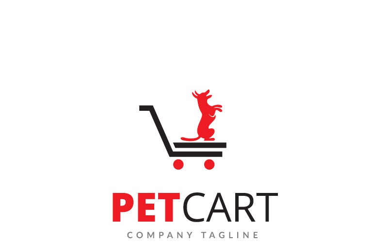 Download Шаблон логотипа "Pet Cart Logo Template" / Pet Cart Logo Template - Шаблон логотипа на тему графика animal food animal logo animals bird bold care cat clean clear company dog domestic effective friends health iconic little friend