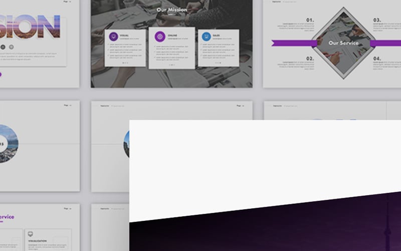 Působivá prezentace PowerPoint šablona